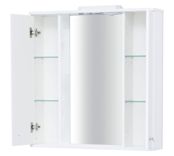 Зеркало-шкаф SanStar Sharmel 80 109.1-2.5.1. с подсветкой, белый