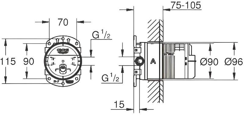 Скрытая часть Grohe 26483000