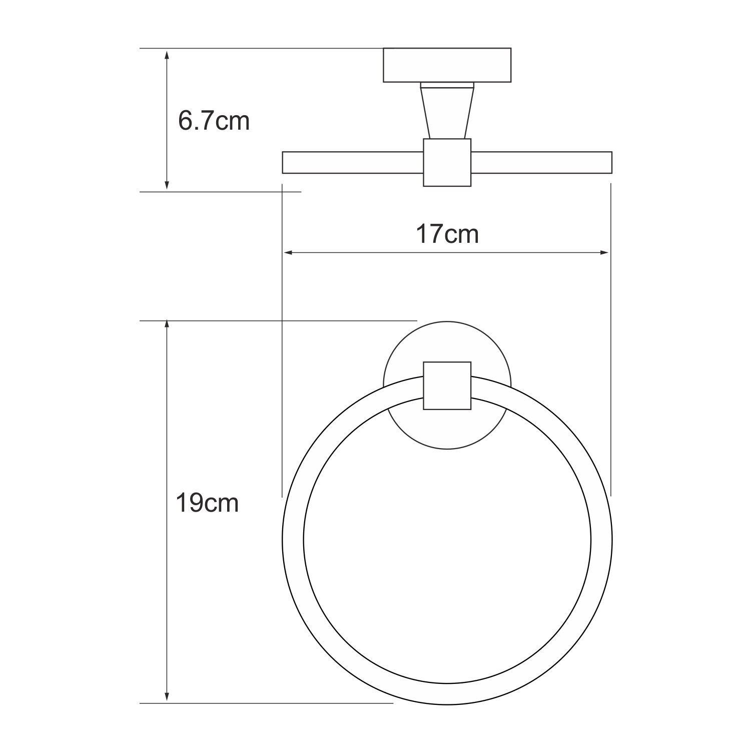 Полотенцедержатель Wasserkraft Isen K-4060 хром