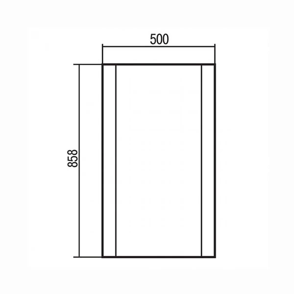 Зеркало Aquaton Ария 50 1A140102AA950 черный глянец