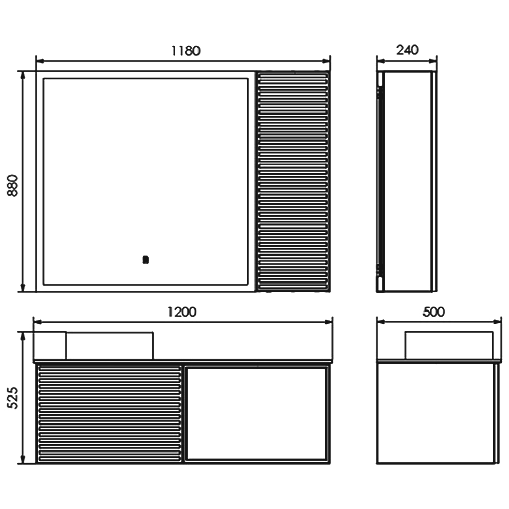 Тумба с раковиной Comforty Геленджик-120 9110 00-00018707CF белая матовая