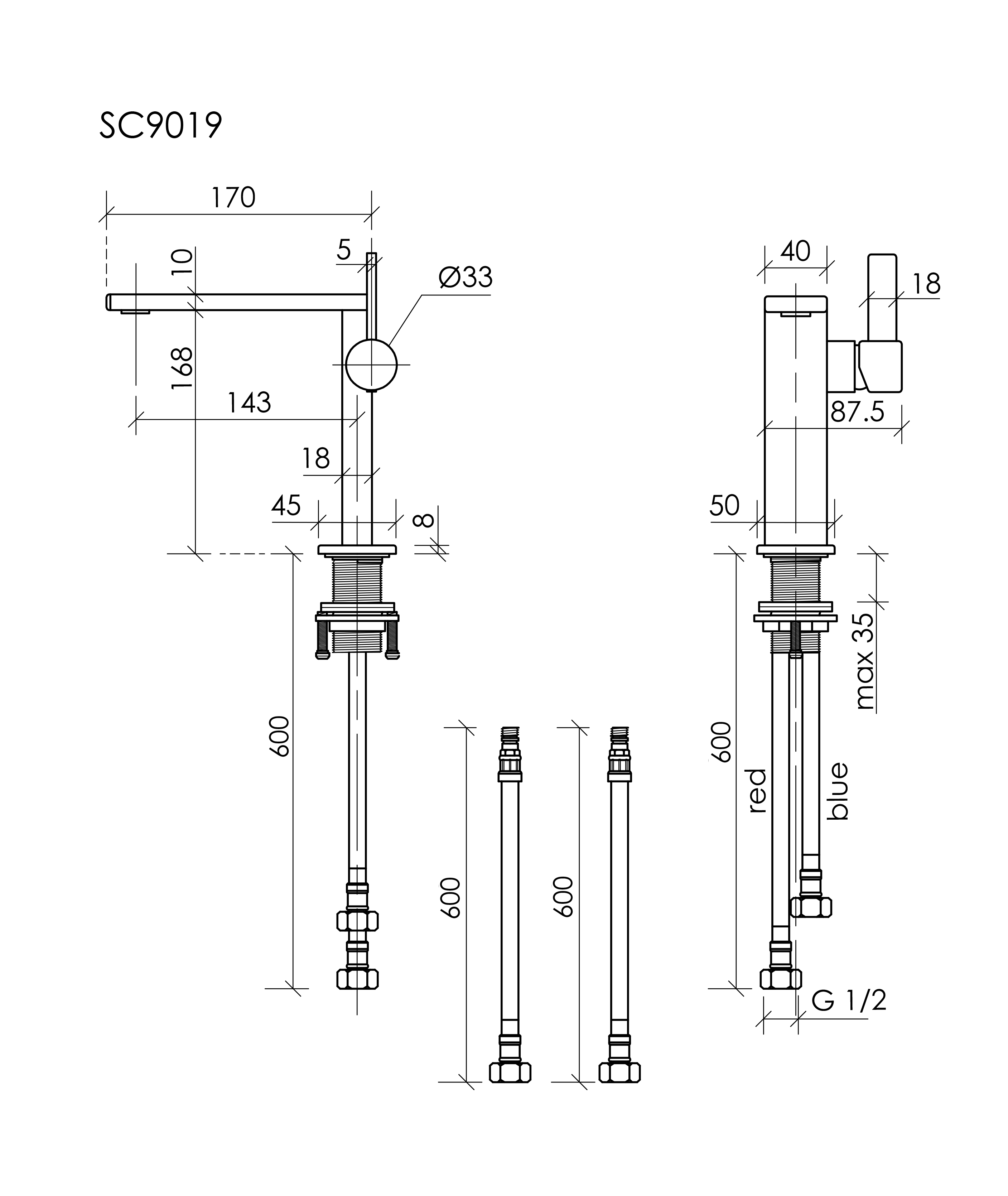 Смеситель для раковины Sancos Linn SC9019BG брашированное золото