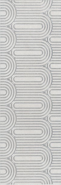 Декор Безана серый светлый матовый обрезной 25x75x0,9, 1, шт