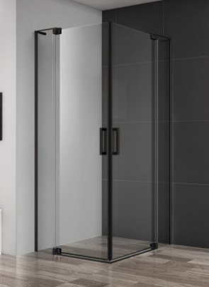 Петля + ручка + кронштейн Cezares SLIDER-TB/HNG/HND-NERO