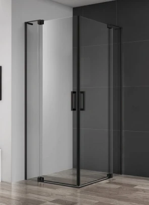 Петля + ручка + кронштейн Cezares SLIDER-TB/HNG/HND-NERO