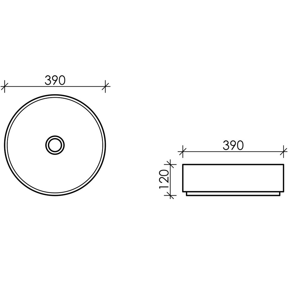 Раковина накладная Ceramica Nova Element CN6022MB черная матовая