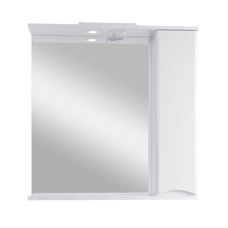 Зеркало-шкаф SanStar Smile 60 159.1-2.5.1. с подсветкой, белый