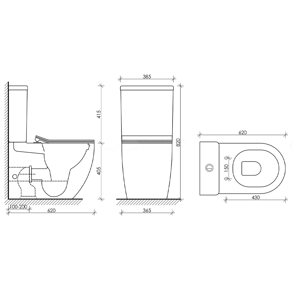 Бачок для унитаза Ceramica Nova Metropol CN4001-T