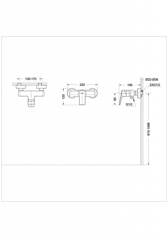 Смеситель для душа Bravat REAL F9121179CP-01 хром