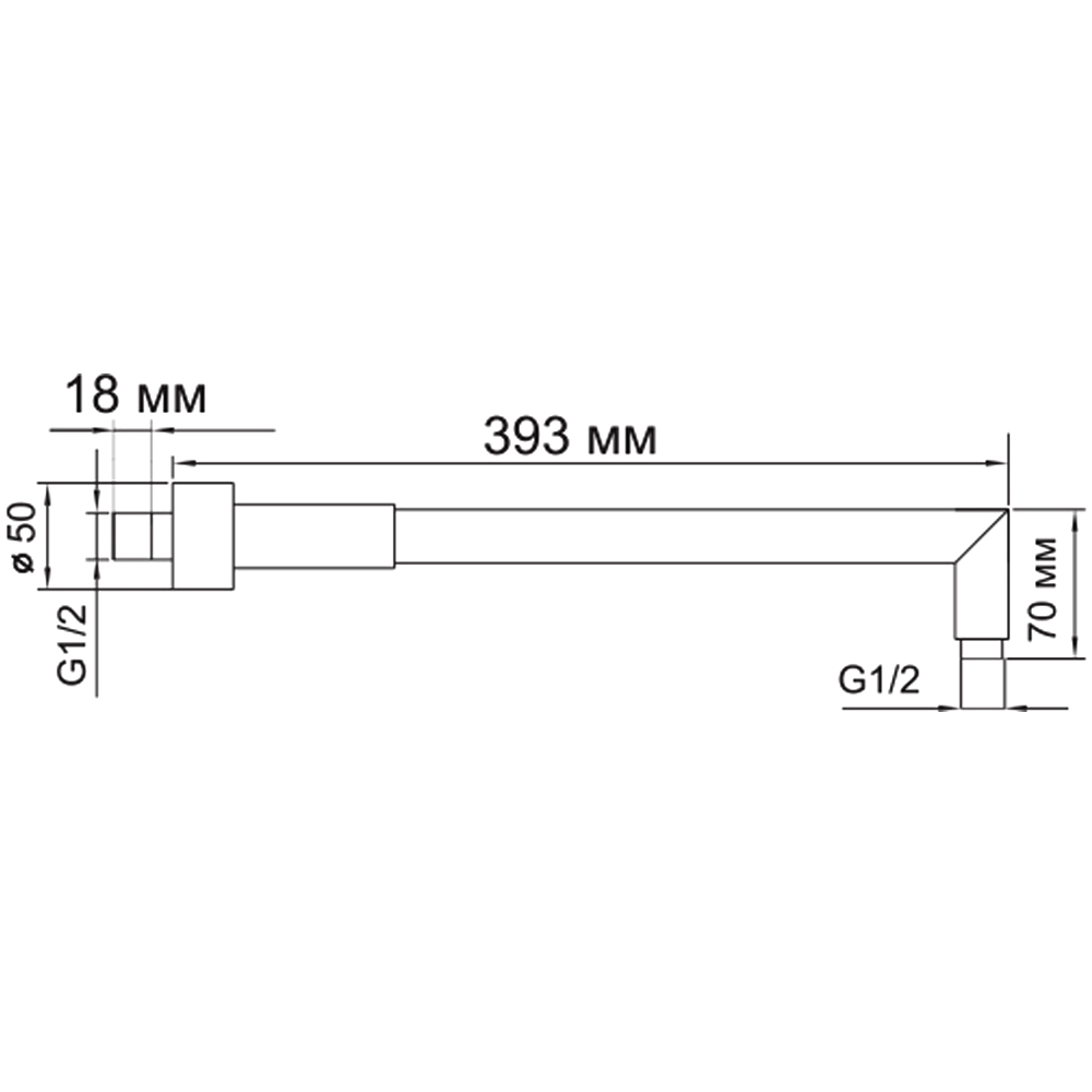 Кронштейн Wasserkraft A019 хром