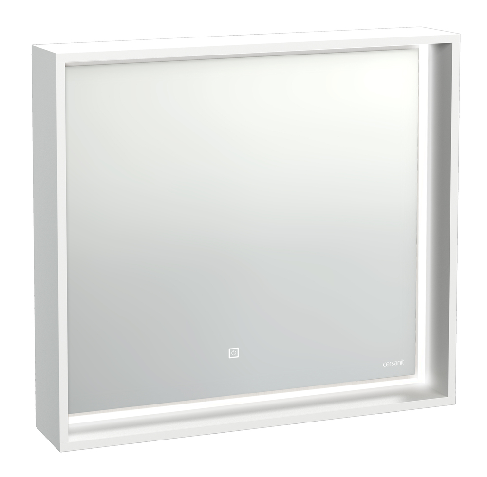 Зеркало Cersanit LOUNA 80, с подсветкой, белый, SP-LU-LOU80-Os