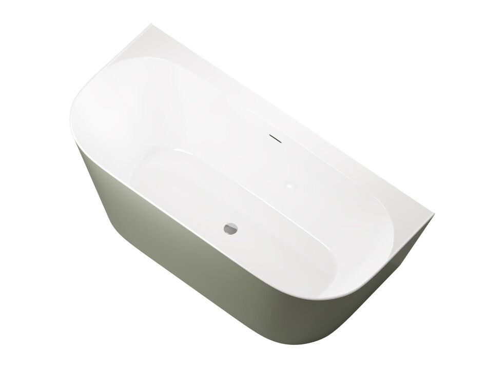 Акриловая ванна Allen Brau Priority 170x78 2.31003.21/CGM белый матовый, цементно-серый