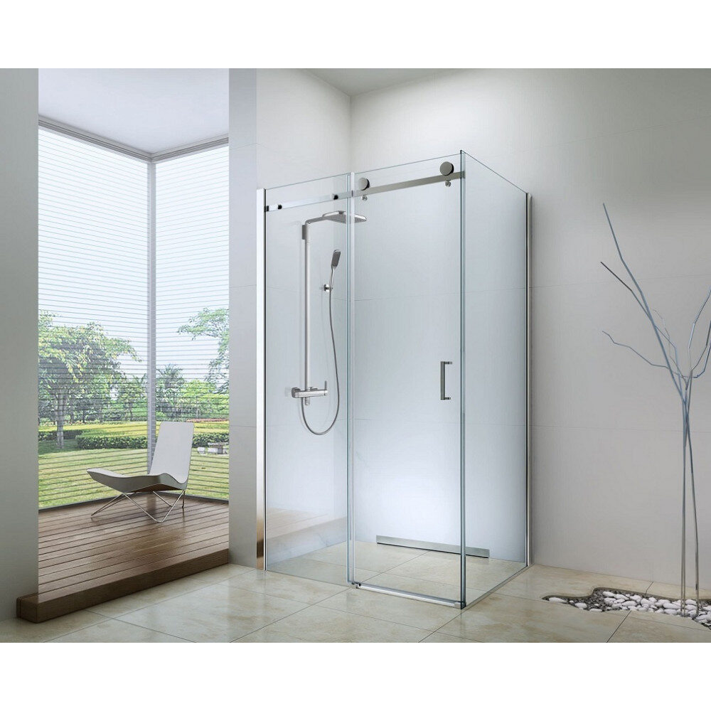 Душевой уголок Berges Gelios 120x90см 061019 профиль хром, стекло прозрачное