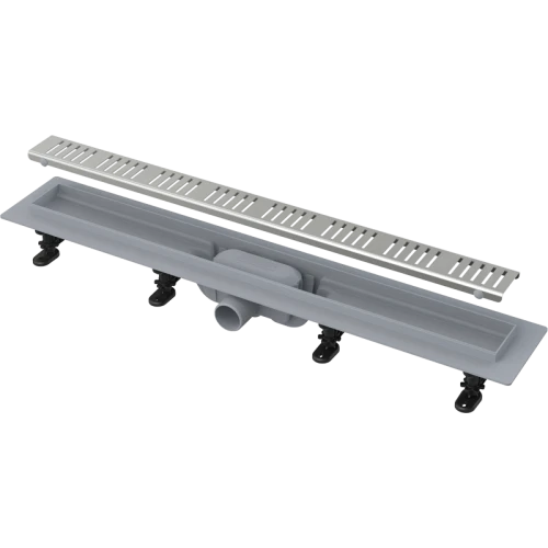 Душевой лоток AlcaPlast APZ10-Simple 650M с решеткой и опорами, хром