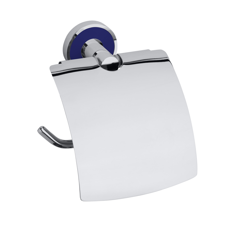 Держатель туалетной бумаги с крышкой Bemeta 104112018e тёмно-синий
