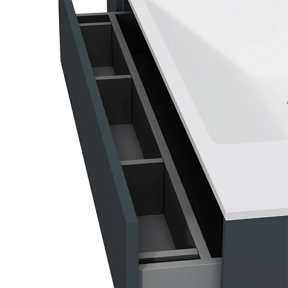 Тумба с раковиной AM.PM Inspire 2.0 100 графит матовый