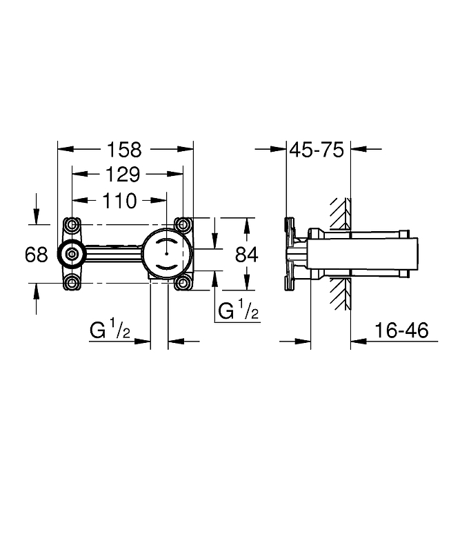 Скрытая часть Grohe 23571000