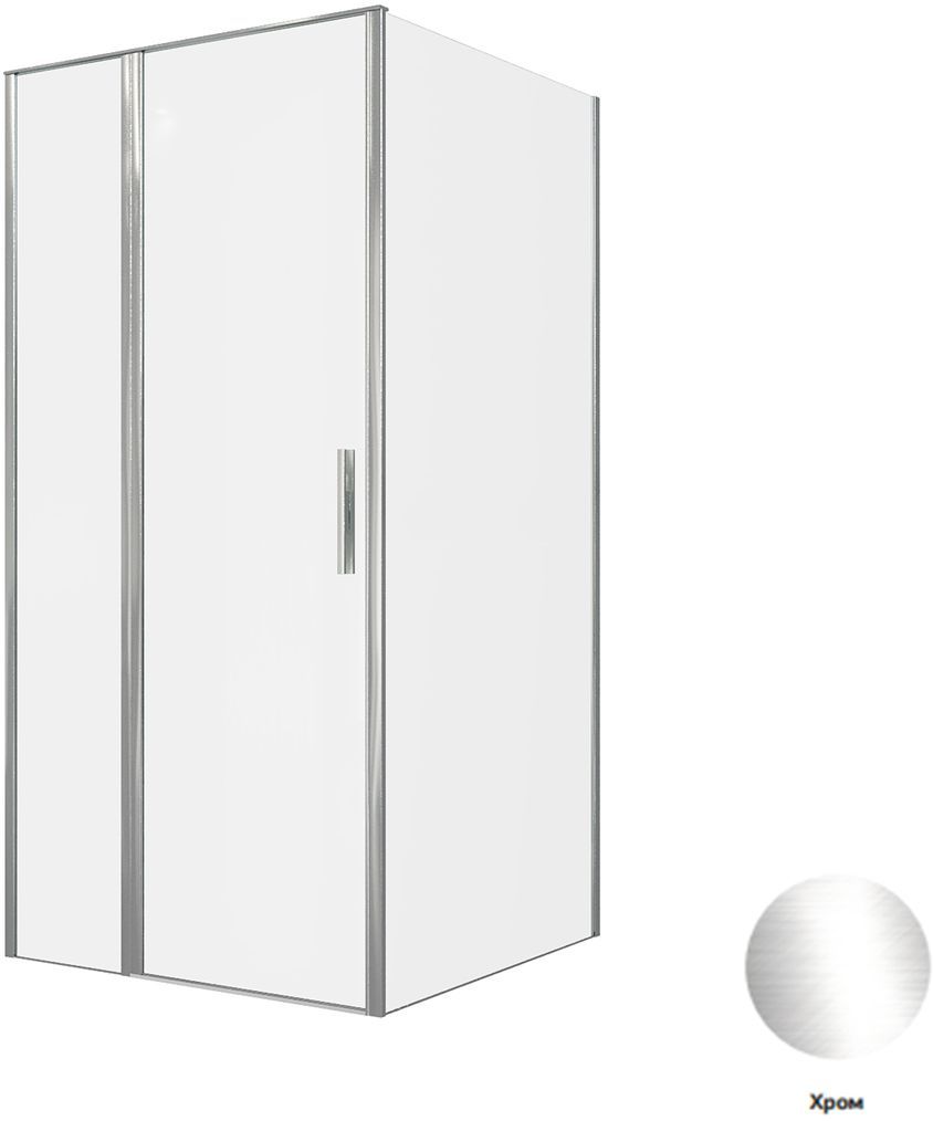 Душевой уголок Allen Brau Priority 100x100см 3.31028.00+3.31046.00 профиль хром, стекло прозрачное