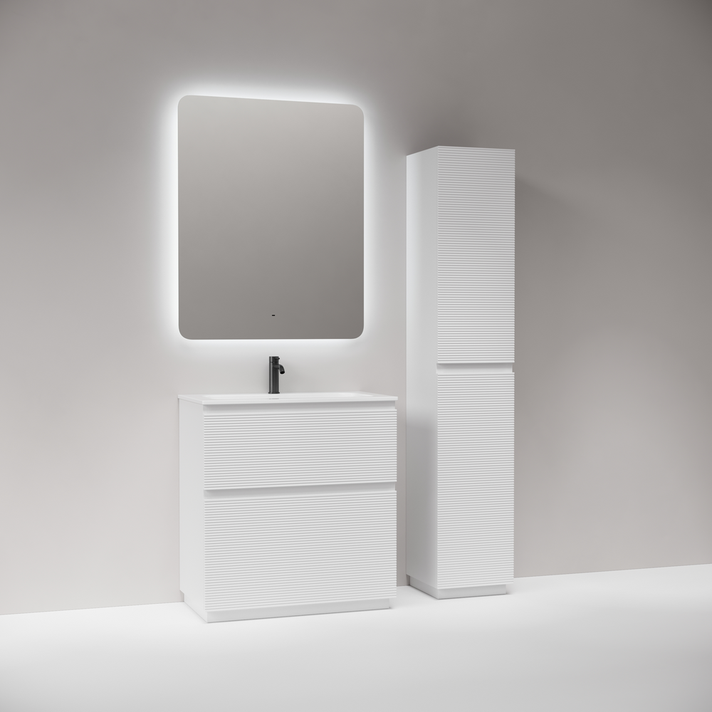 Тумба с раковиной Sancos Folk Floor 80 напольная, Bianco