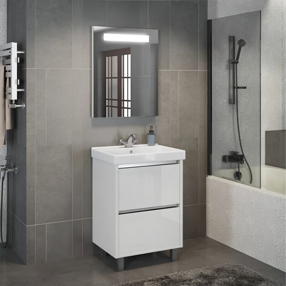 Зеркало Comforty Виола 60 00004140517CF с подсветкой