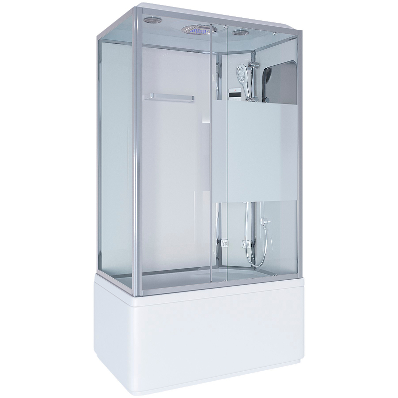 Душевая кабина Niagara Ultra 120х80см NG-307-01R профиль хром, стекло прозрачное / матовое