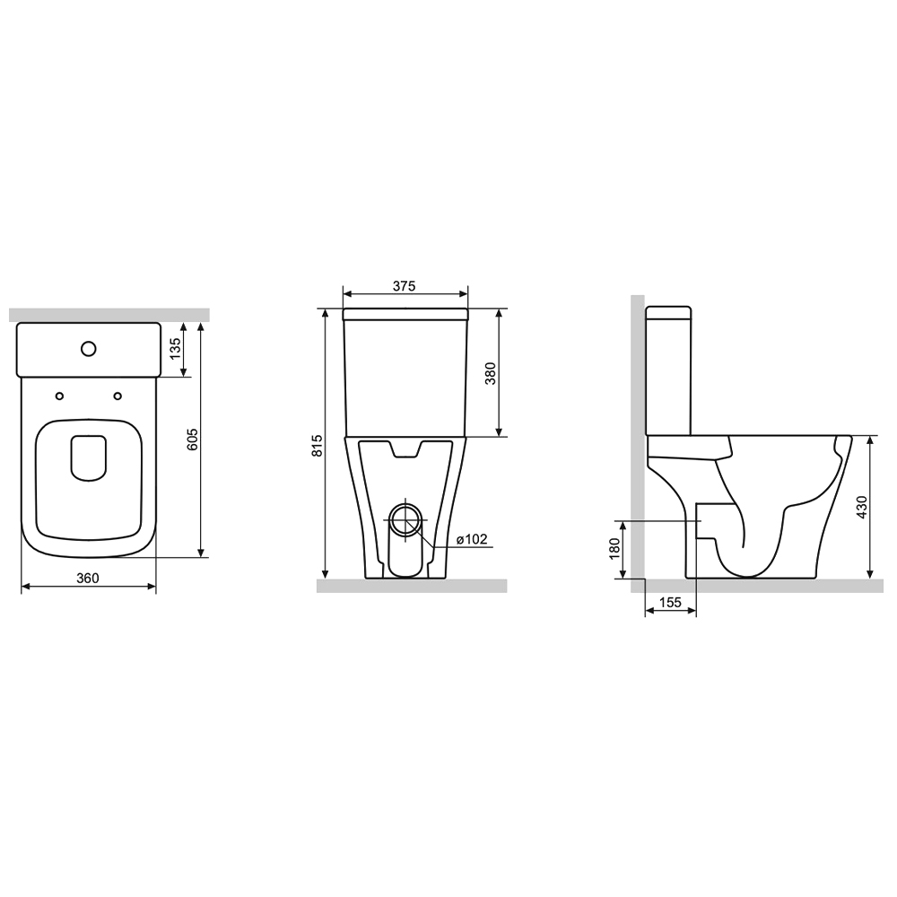 Унитаз-компакт Damixa Titan DX78C8600SC белый глянец