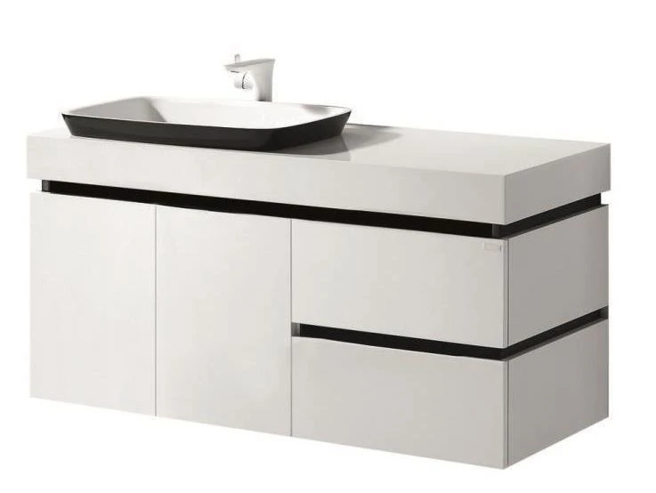 Тумба с раковиной Orans 120 BC-6019-1200L черный / белый