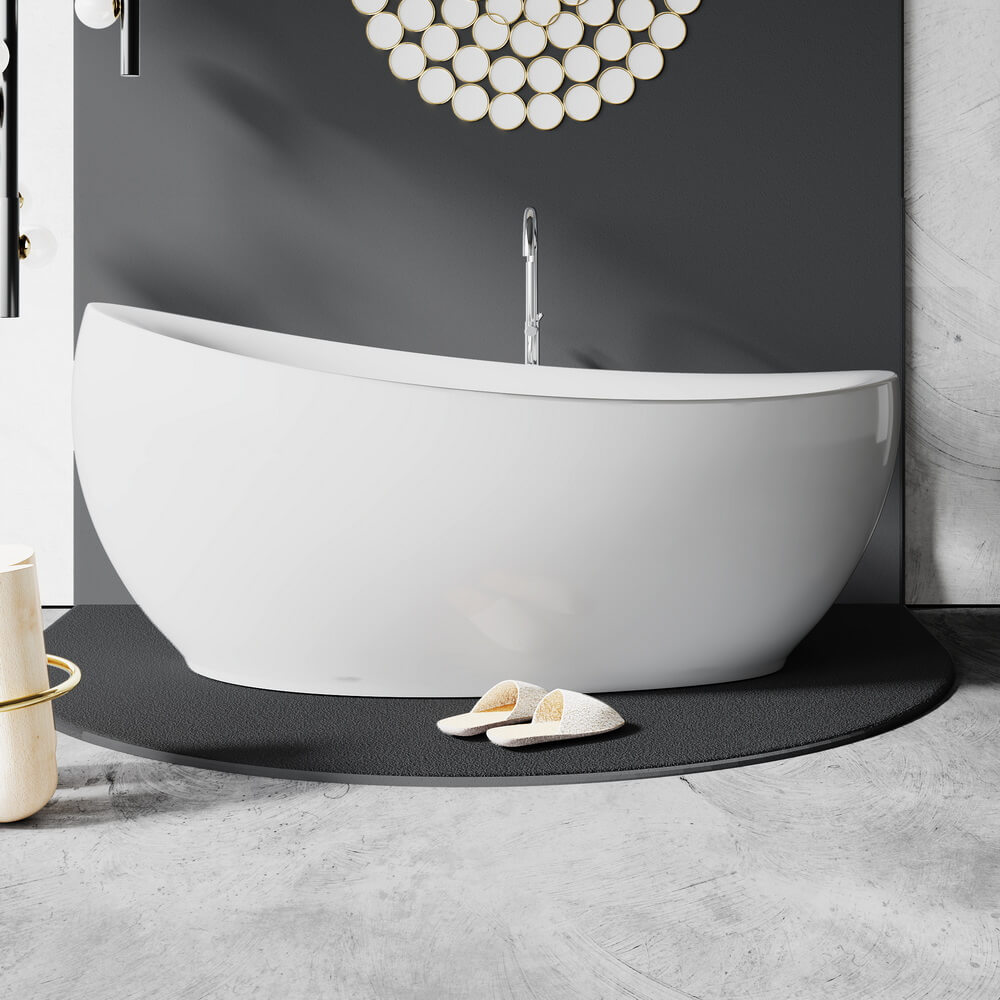 Акриловая ванна Black & White Swan SB225 180x90см 225SB00 белая глянцевая