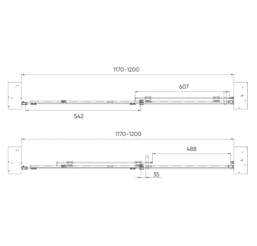 Душевая дверь в нишу Veconi Vianno 120см VN70G-120-01-C4 профиль золото, стекло прозрачно