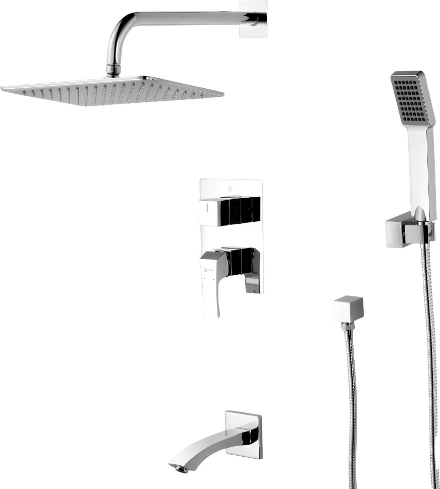 Душевой комплект Lemark Unit LM4522C с внутренней частью, хром
