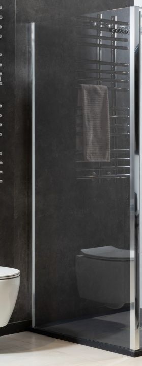 Боковая стенка Allen Brau Priority 80см 3.31040.00 профиль хром, стекло прозрачное