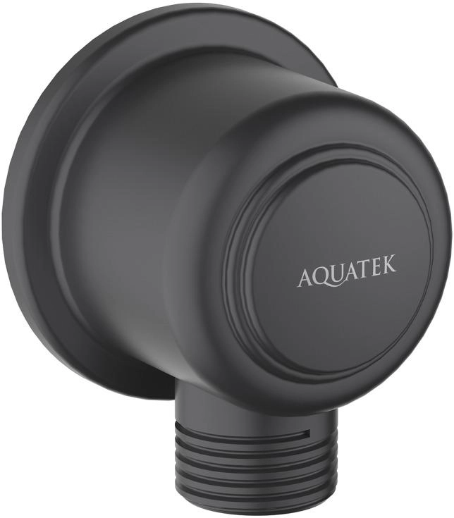 Шланговое подключение для душа Aquatek Классик AQ2461MB черный матовый