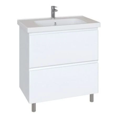 Тумба с раковиной SanStar Bianca 65 139.1-1.5.1.К белая глянцевая