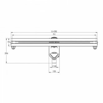 Душевой лоток Berges Super Slim 50 090178 хром матовый