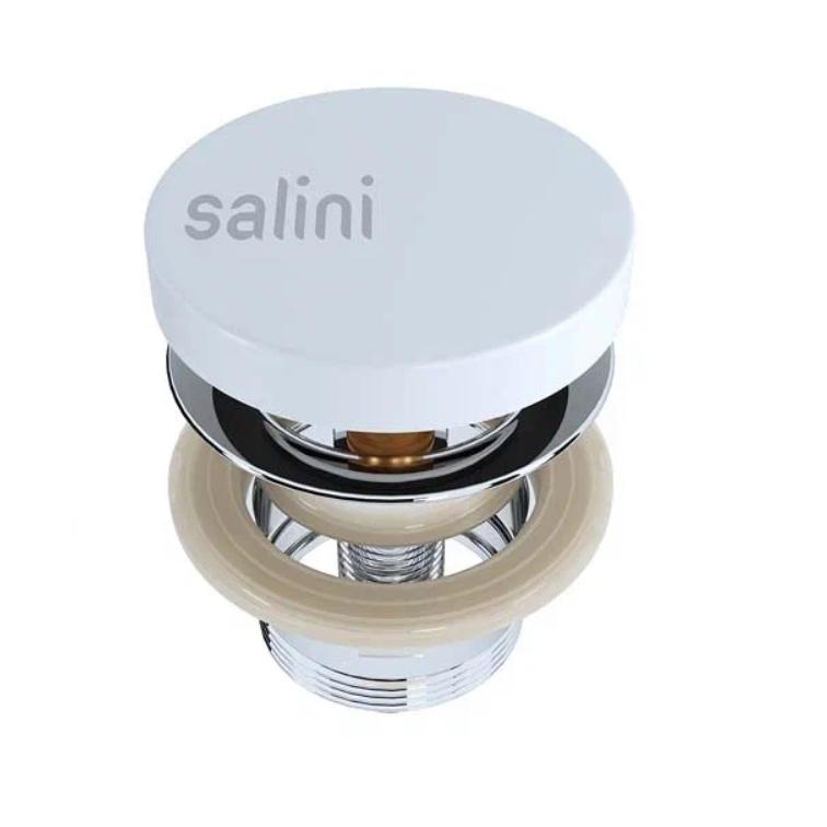 Донный клапан для раковины Salini белый глянцевый