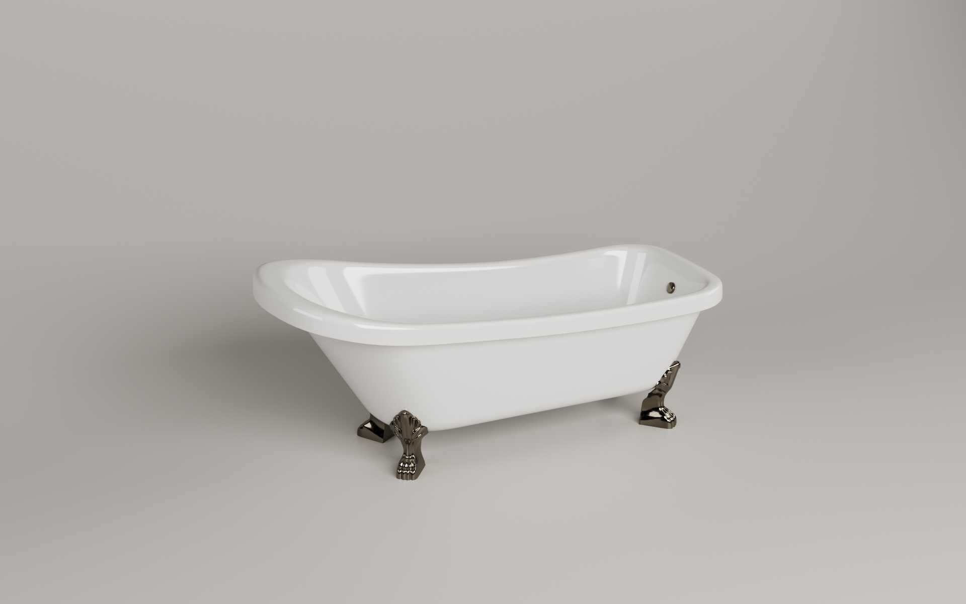 Ванна из искусственного камня ESSE SANTORINI 170x79 ESAN1700 белая глянцевая