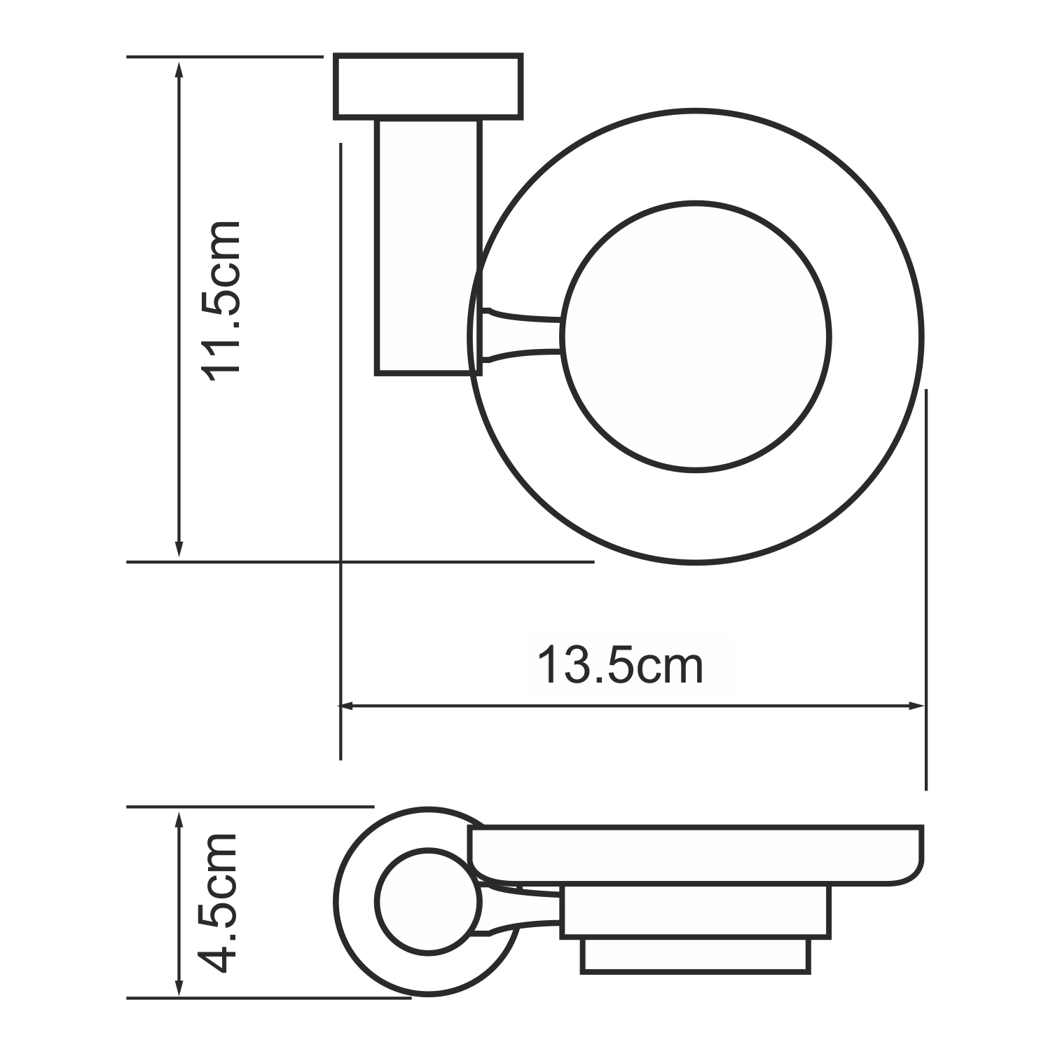 Мыльница Wasserkraft Donau K-9429 хром