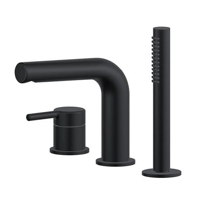 Смеситель на борт ванны Excellent Pi Black AREX.1233BL черный матовый