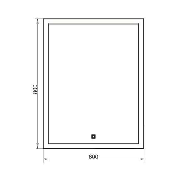 Зеркало Comforty Гиацинт 60 00-00000699CF с подсветкой