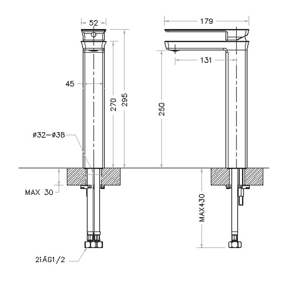 Смеситель для раковины Bravat Phillis F156101C-A-ENG хром