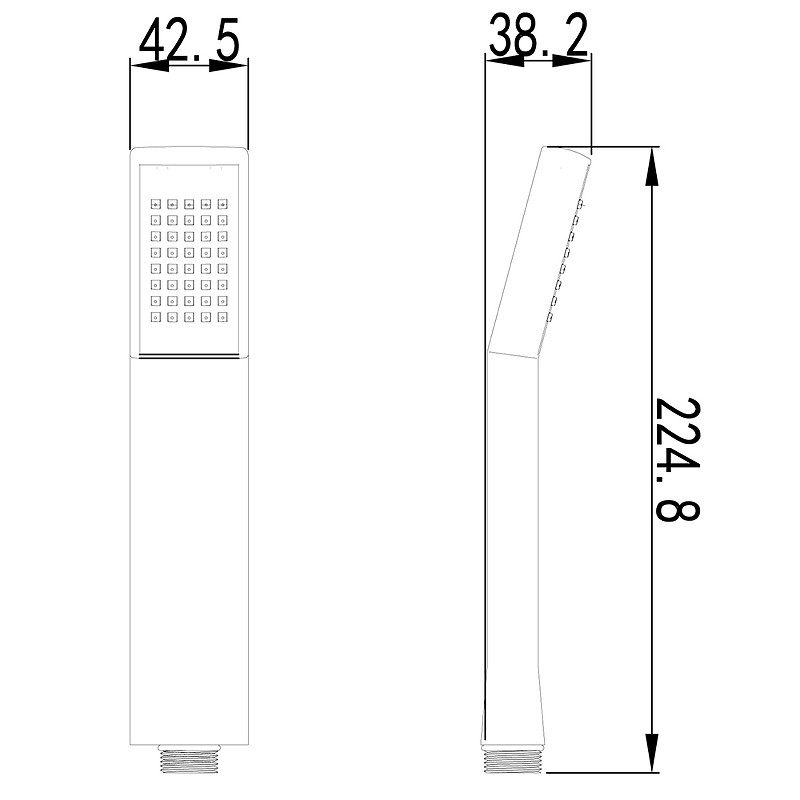 Душевая лейка Lemark Unit LM8011C пластик, хром