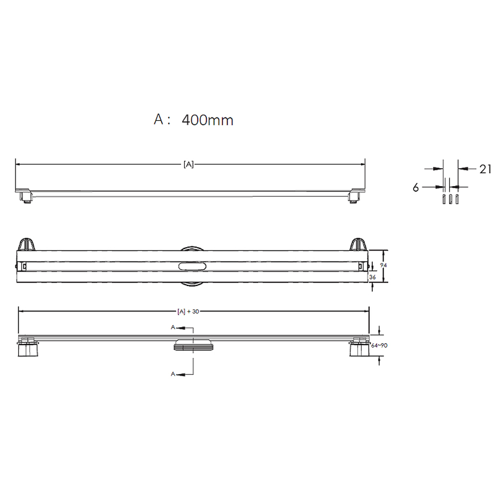 Душевой лоток Berges Super Slim 40 091077 хром