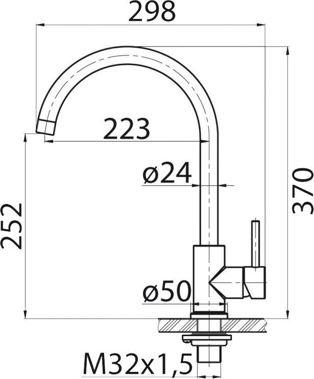 Смеситель BelBagno BB-LAM03-2-IN-NERO для кухонной мойки