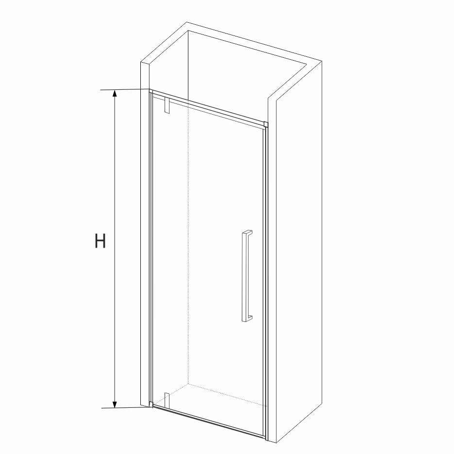 Душевая дверь в нишу RGW Stilvoll SV-02 99-102см 06320210-11 профиль хром, стекло прозрачное