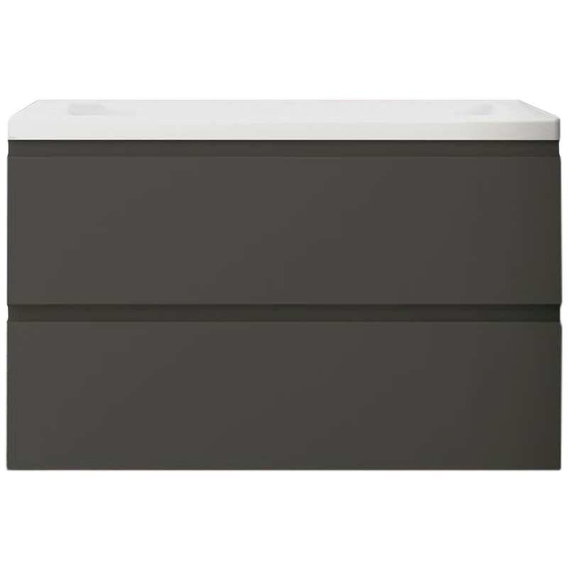 Тумба под раковину Art&Max AM-Bianchi-900-2C-SO-GM серая матовая