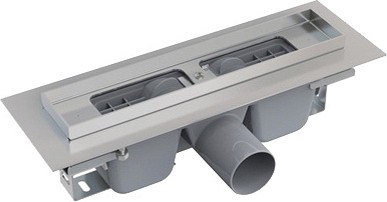 Душевой лоток AlcaPlast APZ101 300 с опорами, хром