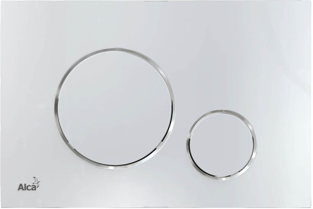 Кнопка смыва AlcaPlast THIN M671 хром глянцевая