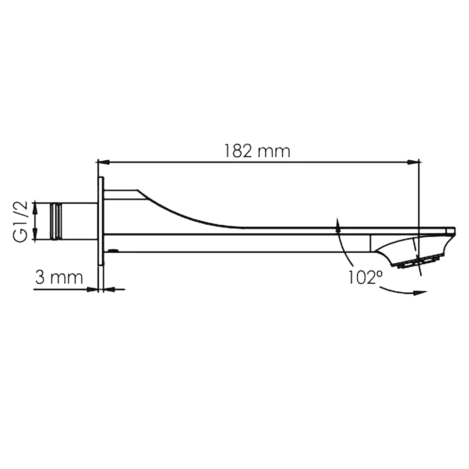 Излив Wasserkraft Aisch A174 золото