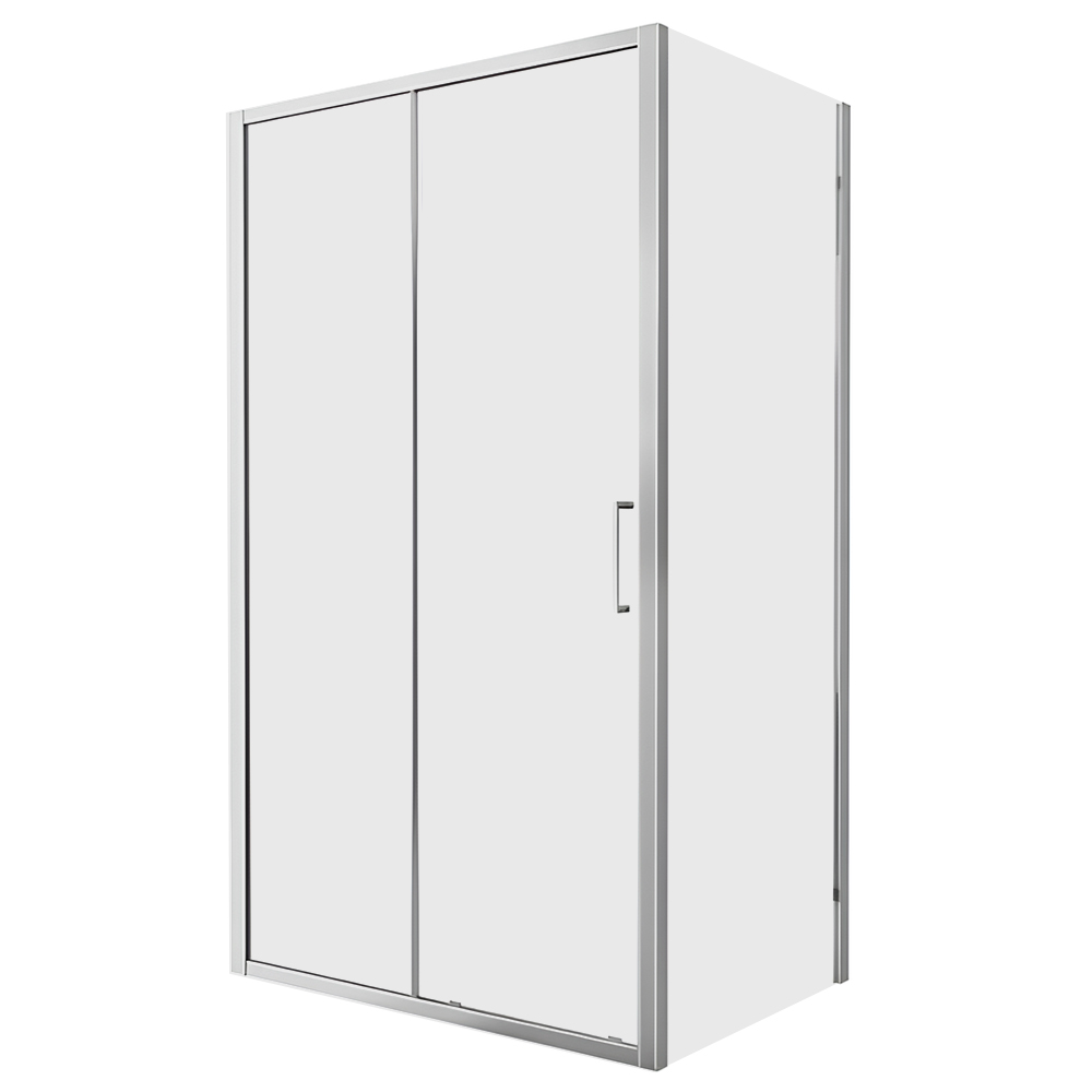 Душевой уголок Bravat Line 120x80см BS120.3101A профиль хром, стекло прозрачно