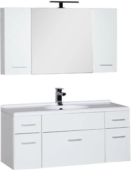 Мебель для ванной Aquanet Данте 110 белый камерино 2 навесных шкафчика